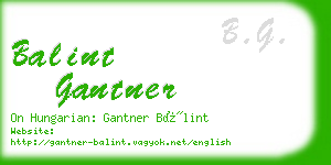 balint gantner business card